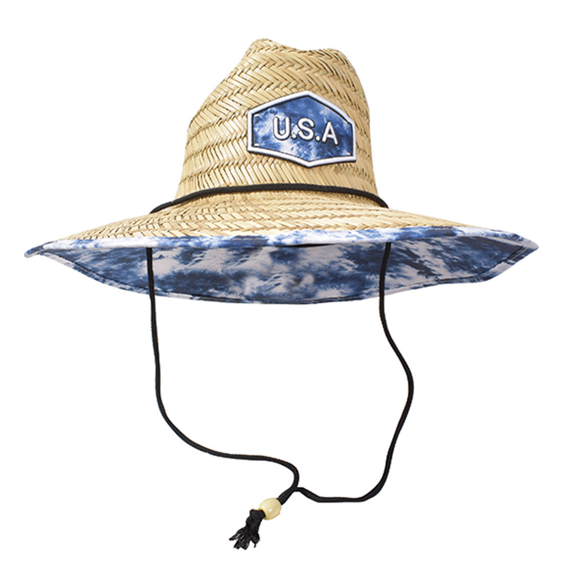 Lucky 7 Men's Wide Brim Straw Hat