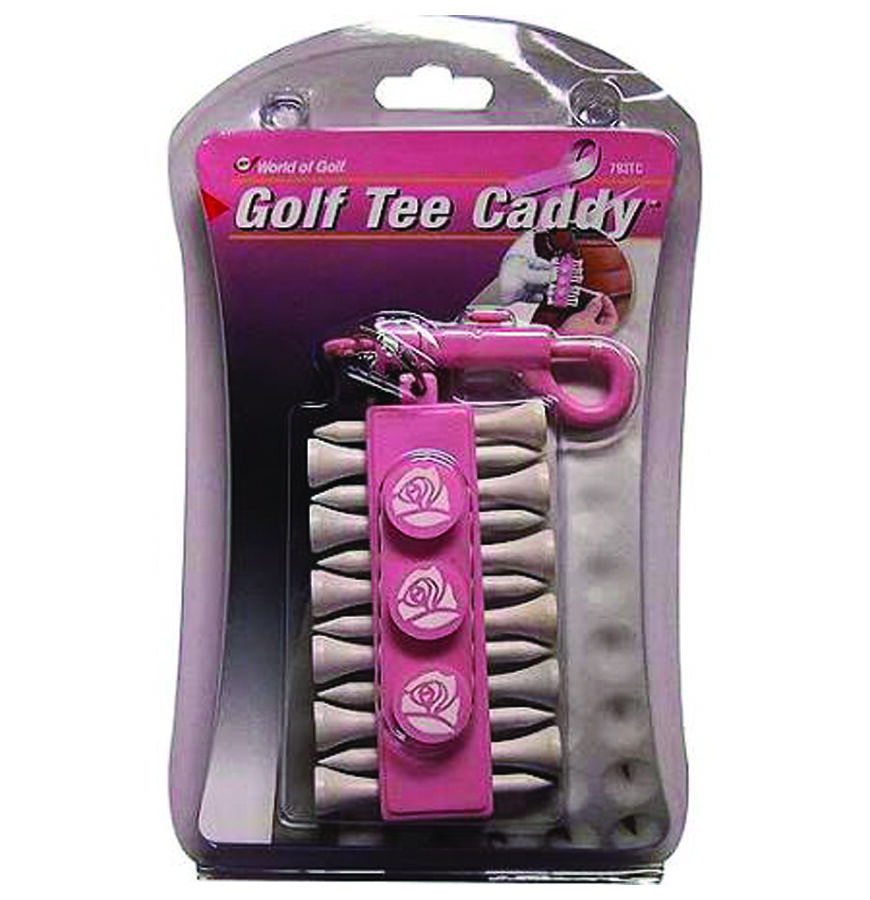 Golf Gifts Pink Golf Tee Caddy