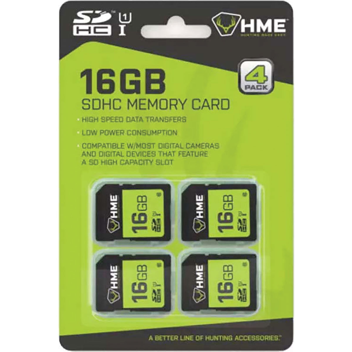 Hme 16GB Trail Cam SDHC 4PK