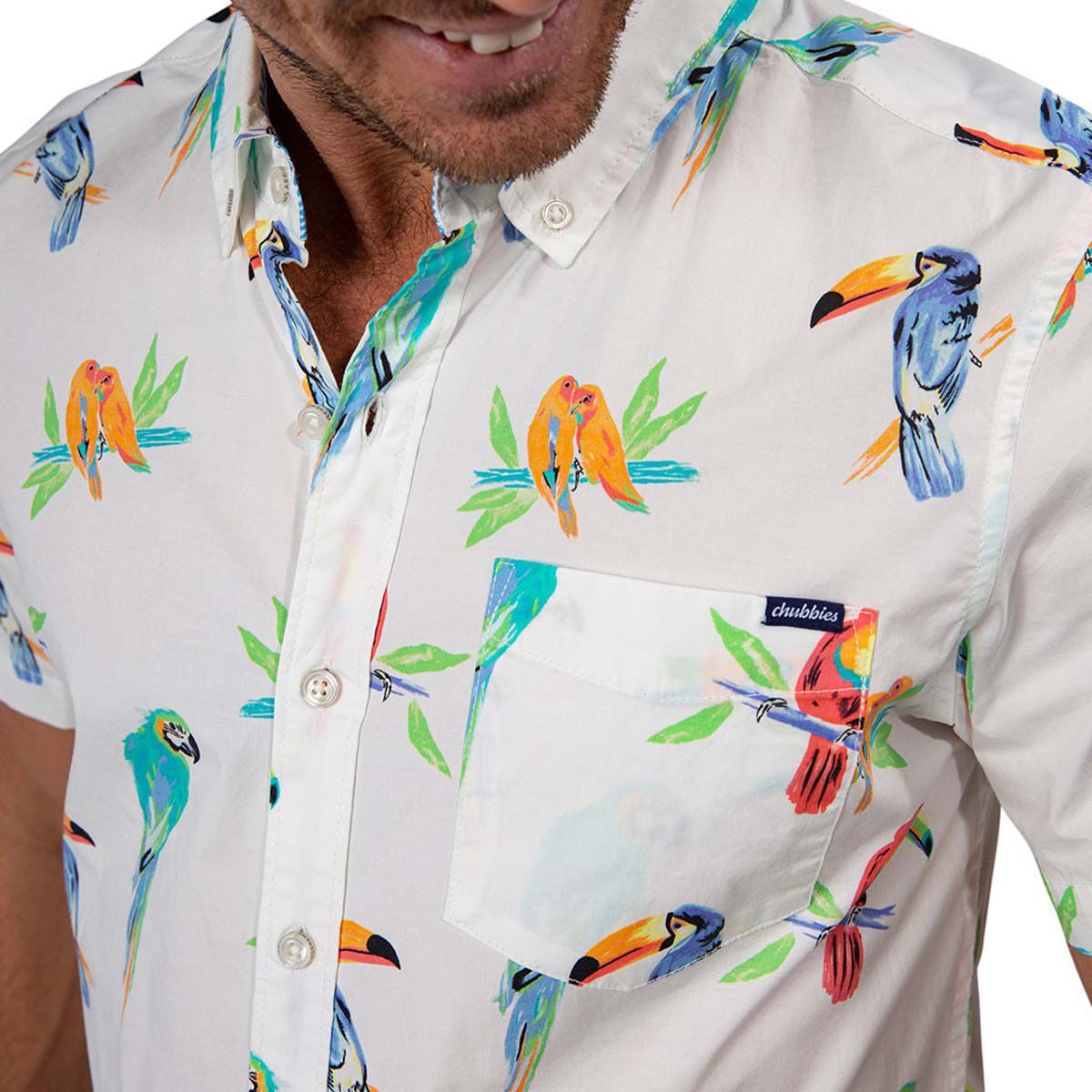 Chubbies Men's  Dude Where's Macaw (Friday Shirt)