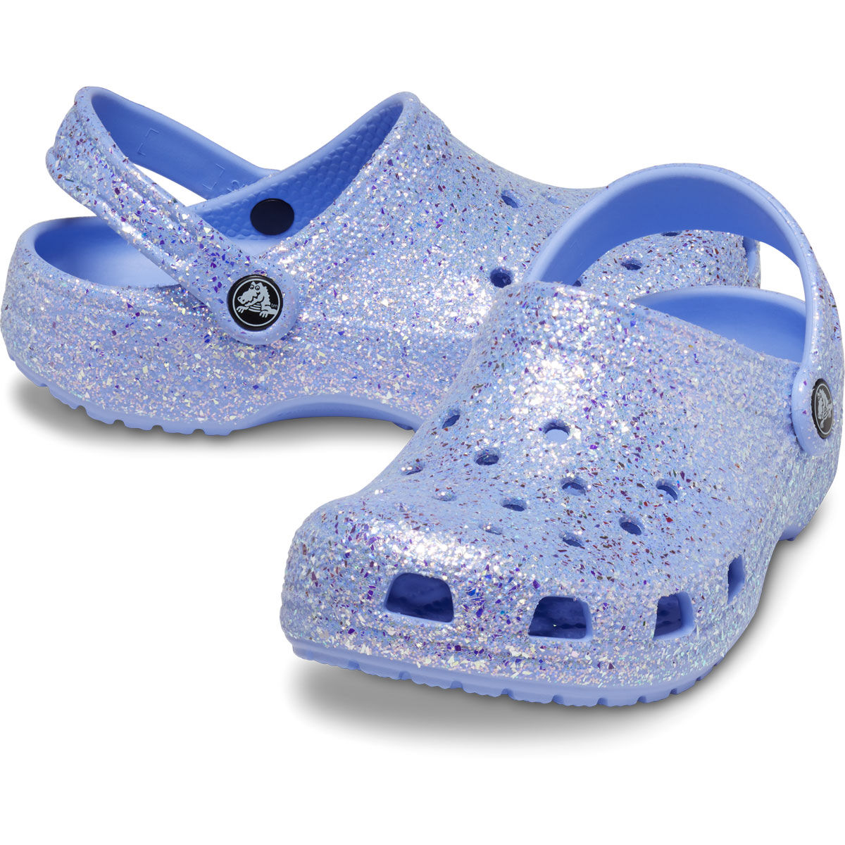 Crocs Youth Classic Glitter Moon Clogs