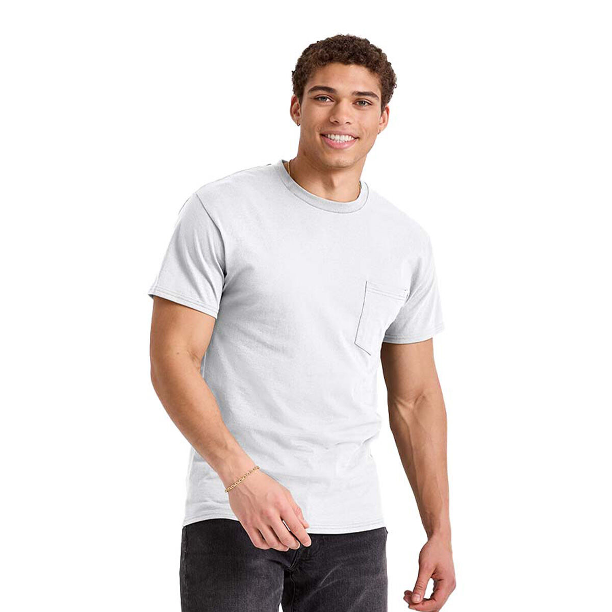 Hanes Men's Essential Cotton Pocket Tee