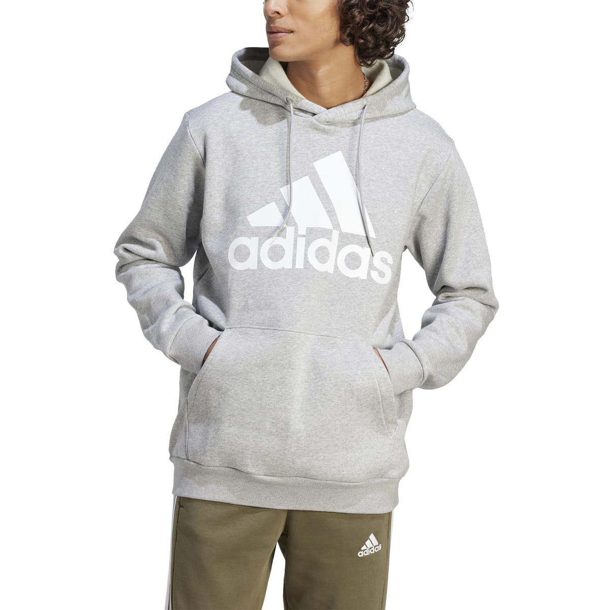 adidas Men's Big Logo Flc Hood