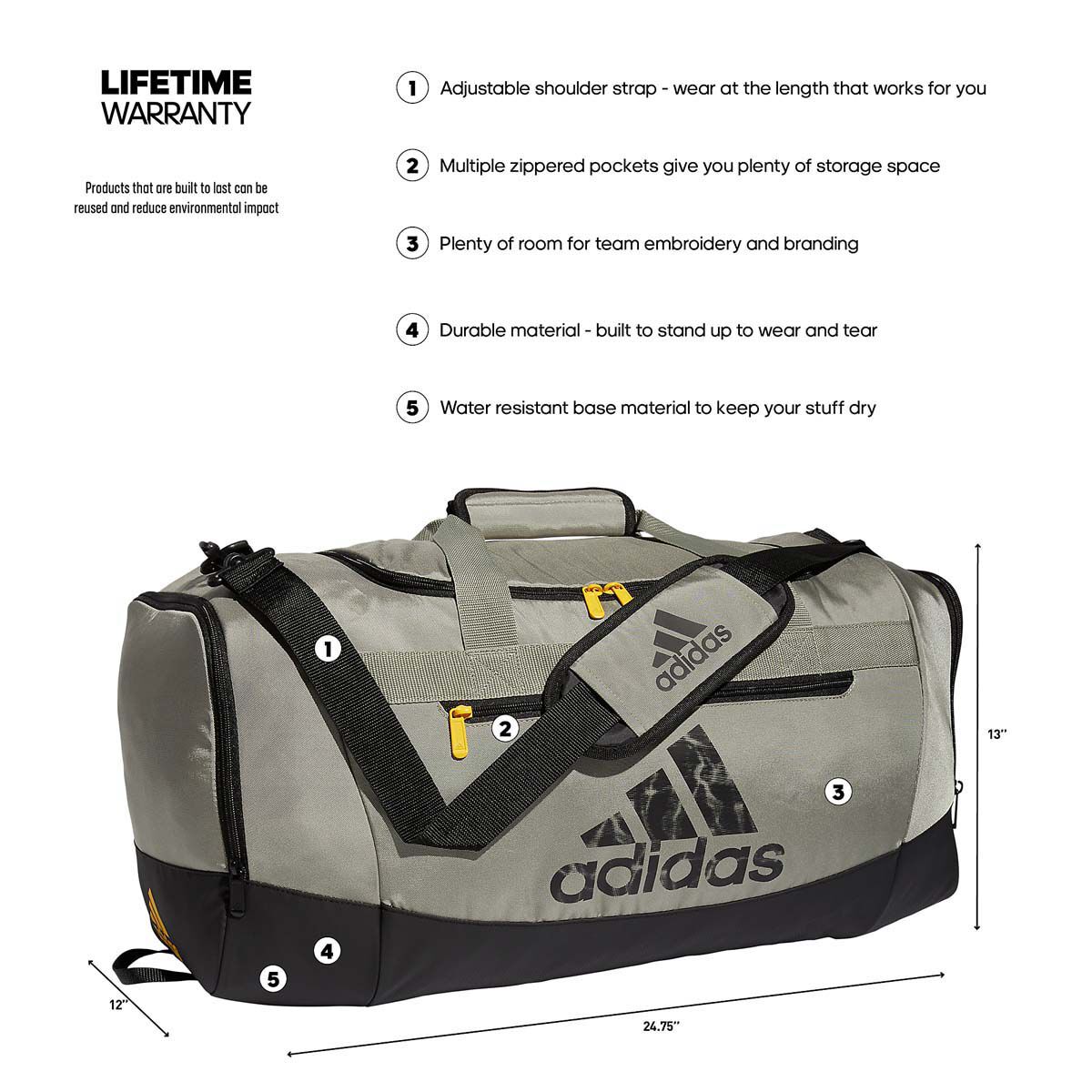adidas Adidas Defender IV Medium Duffel