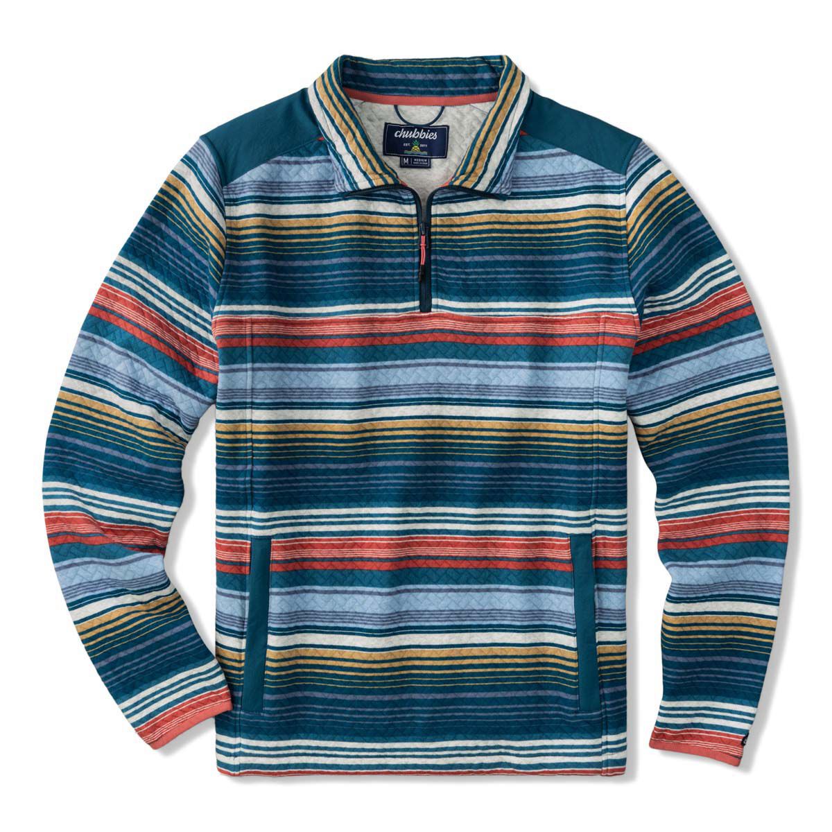 Chubbies Men's Even Keel (Quilted Quarter-Zip)