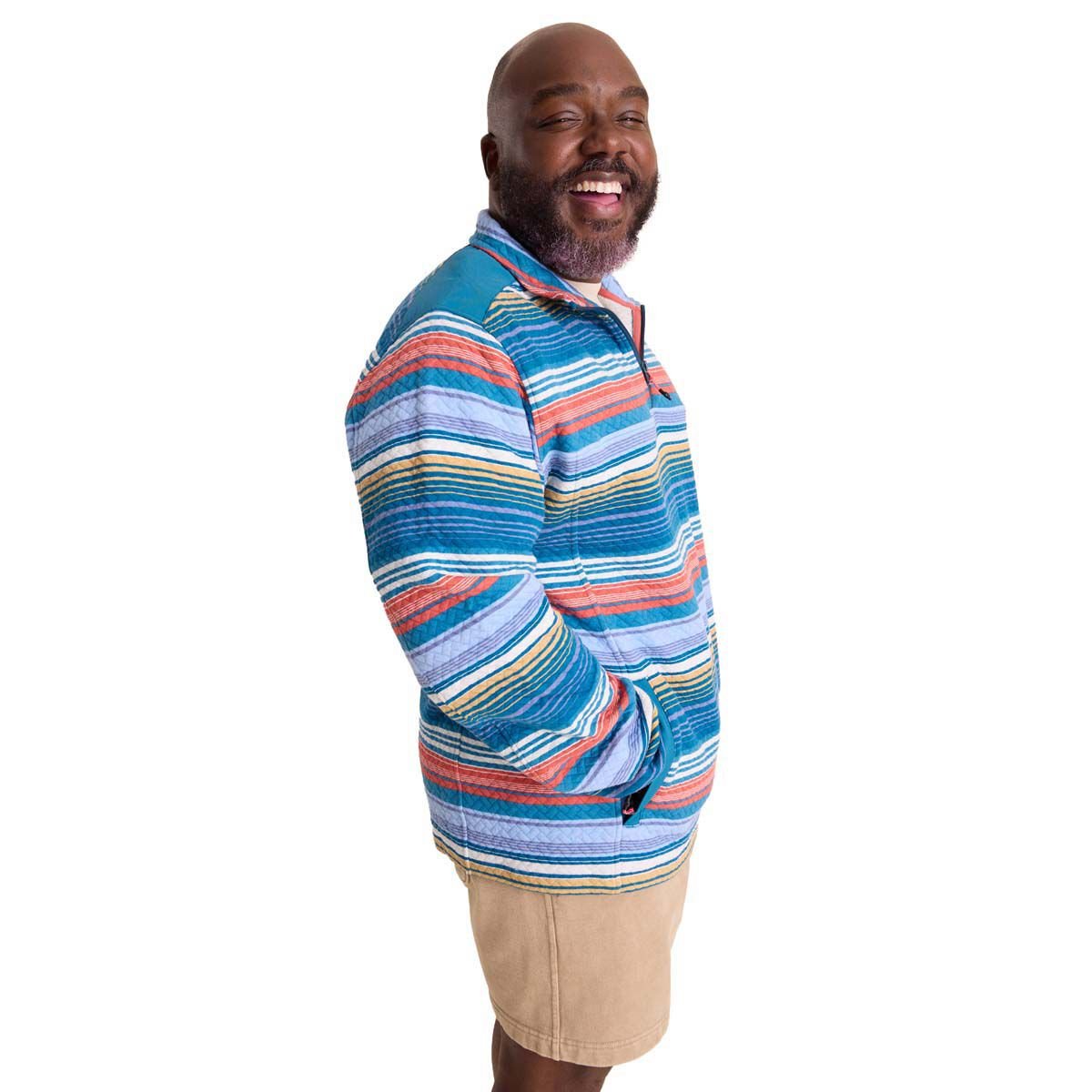 Chubbies Men's Even Keel (Quilted Quarter-Zip)