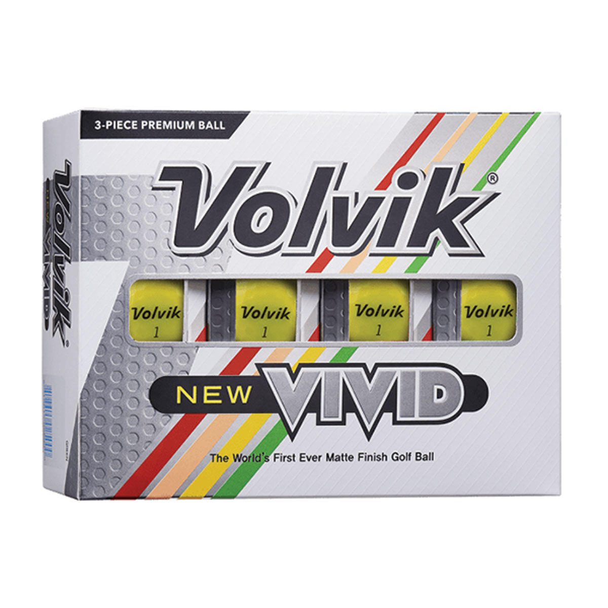 Volvik Vivid Yellow Matte Golf Balls