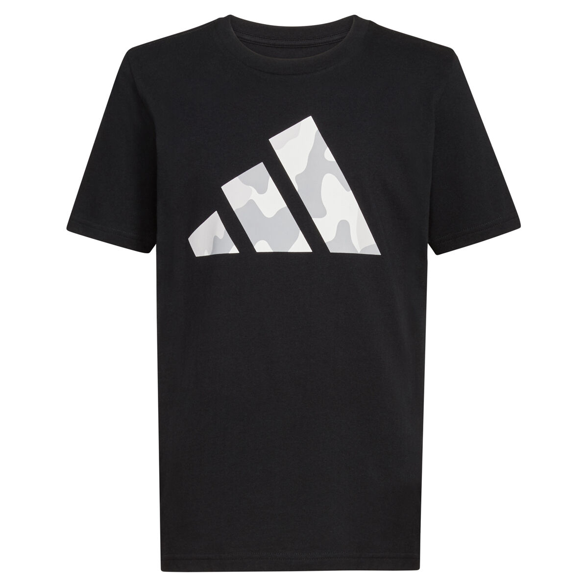 adidas Boys' Shorts Sleeve Camo Logo Tee