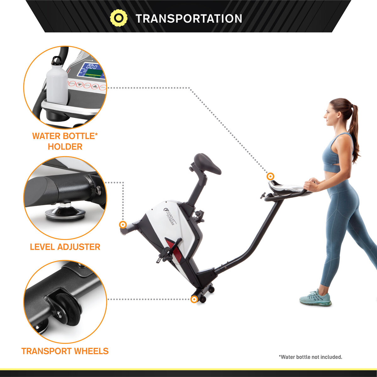 Circuit Fitness Magnetic Upright Exercise Bike