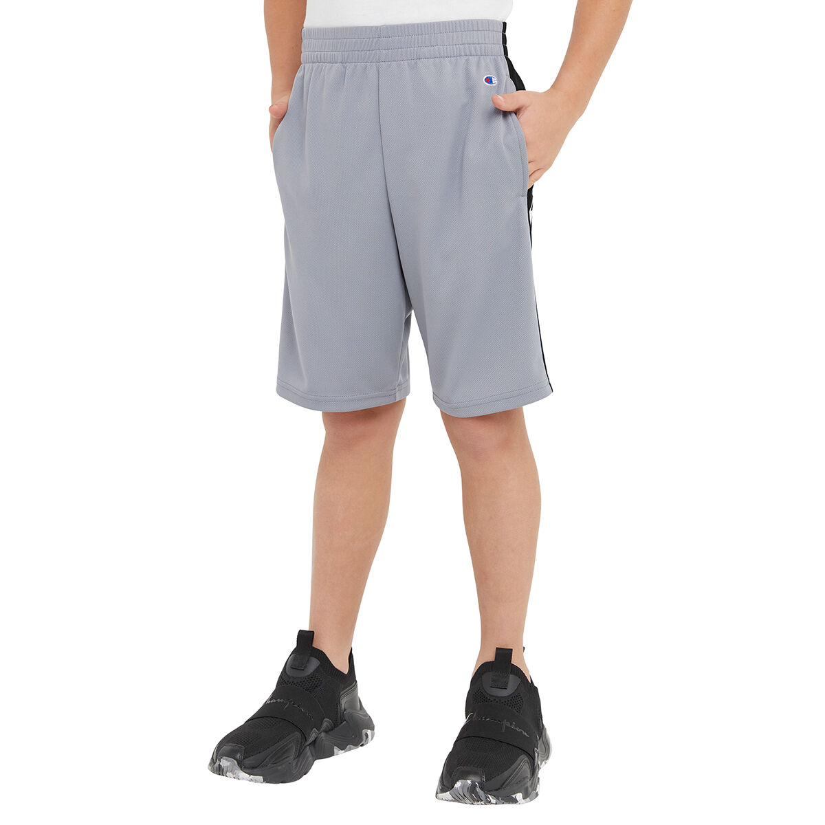 Champion Boys' Mesh Shorts with Color Blocked Insert