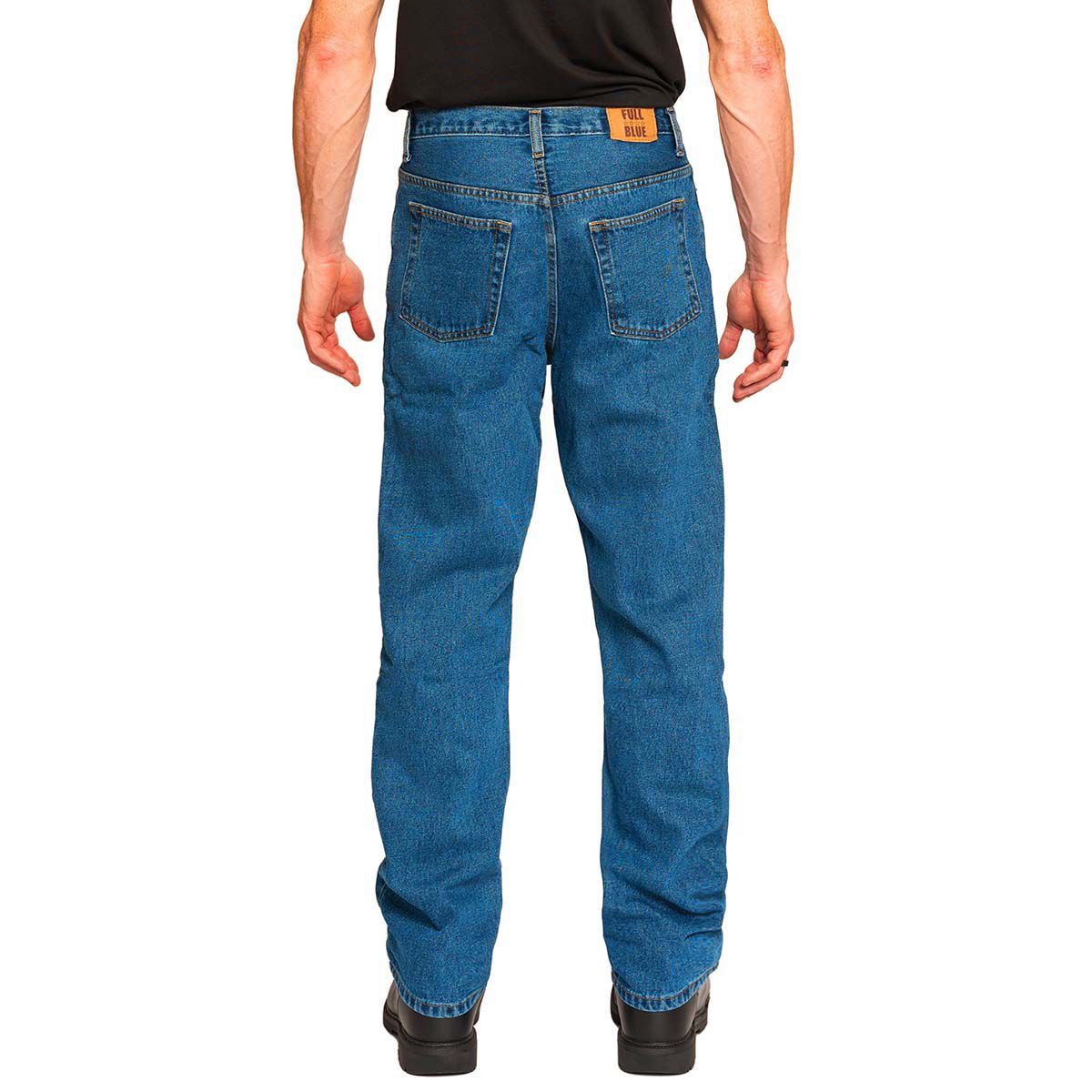 Full Blue Men's 5 Pocket Classic Relaxed Fit Jeans