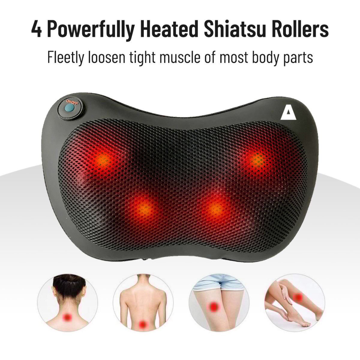Trakk Shiatsu Car And Home Massager With Heat