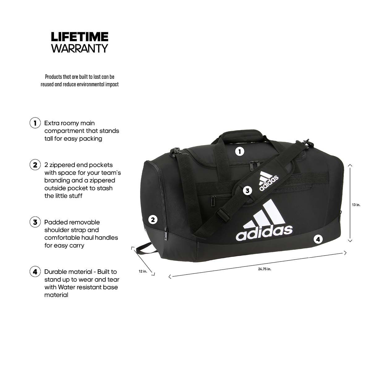 adidas Adidas Defender IV Medium Duffel