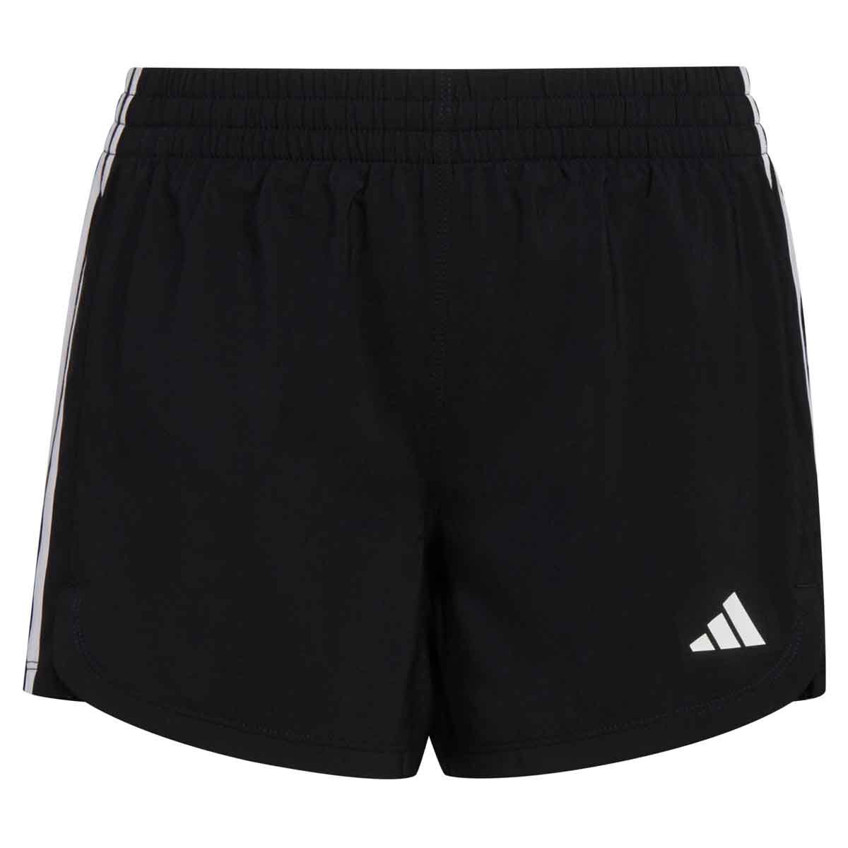 adidas Girls' AEROREADY® Elastic Waistband 3-Stripes Pacer Shorts