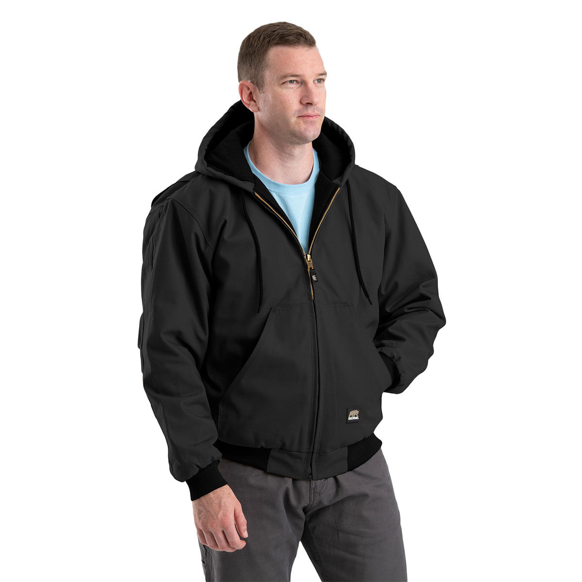 Berne Men's Heritage Duck Hooded Active Jacket