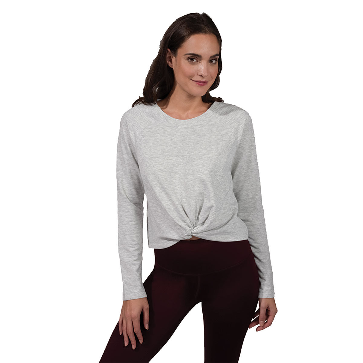 90 Degree Women's Long Sleeve Terry Twist Top