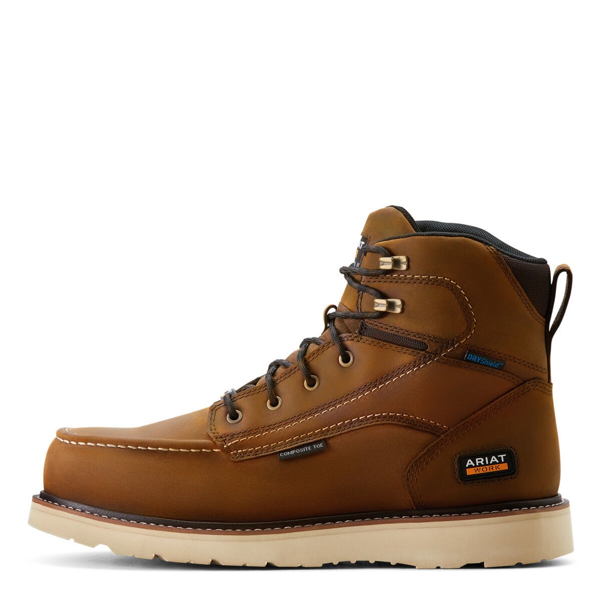 Ariat Men's Rebar Wedge Moc Toe 6" Waterproof Composite Toe Work Boot