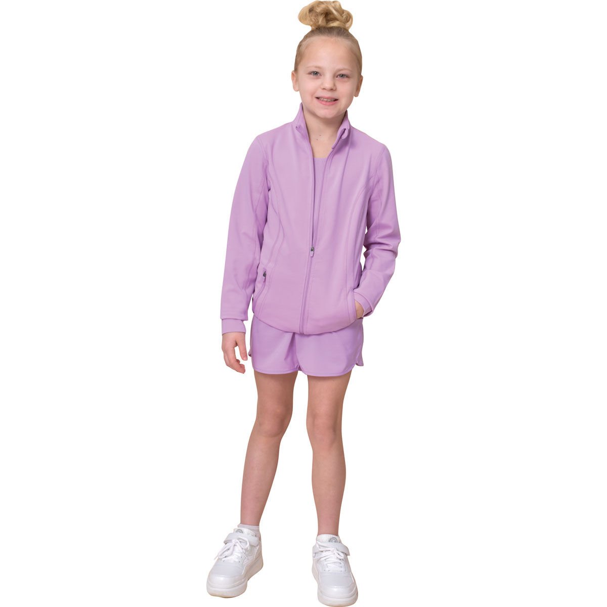 90 Degree Girls' Full Zip Yoga Jacket