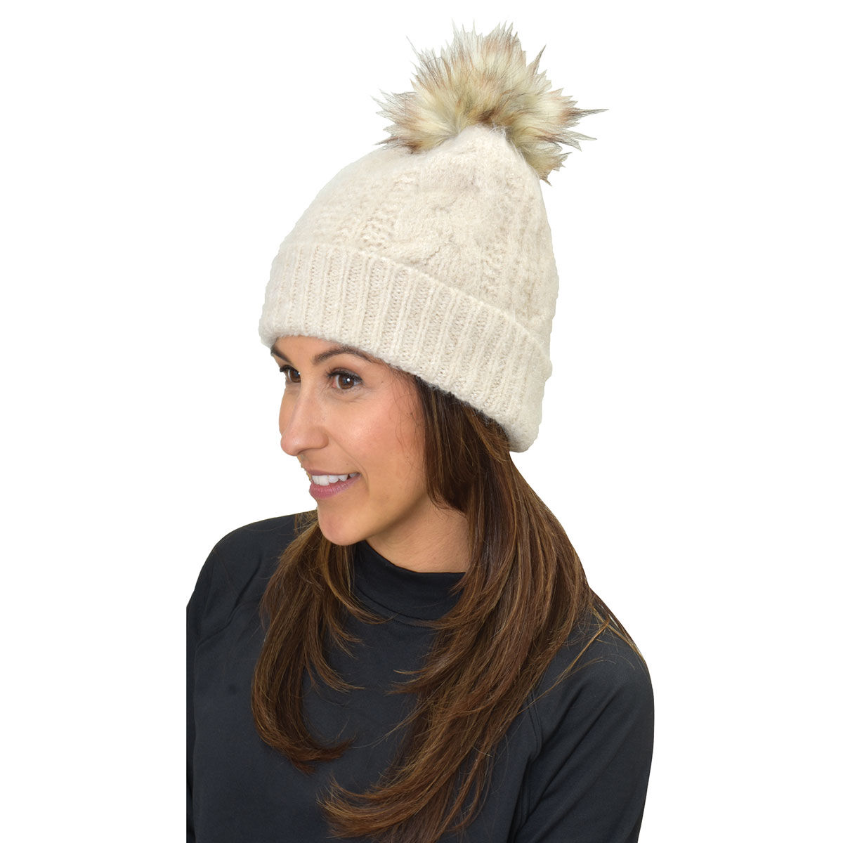 David & Young Women's Marled Brushed Lined Beanie