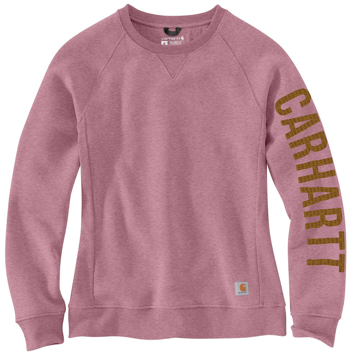 Carhartt Relaxed Fit Midweight Crewneck Block Logo Sleeve Graphic Sweatshirt