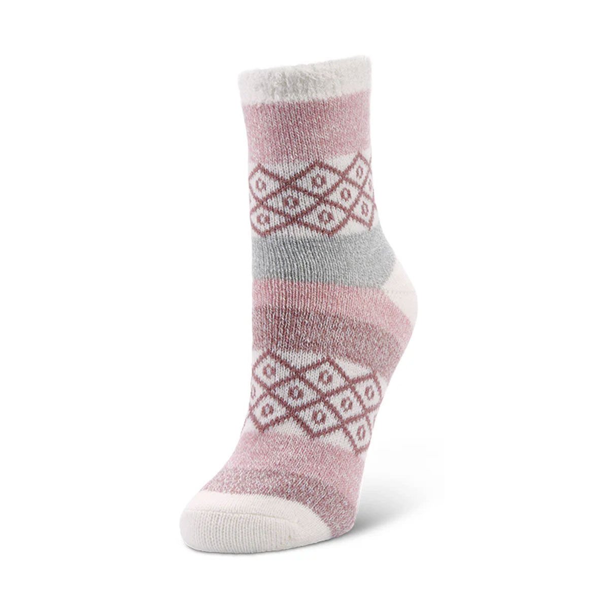 Fireside Women's Cozy Socks Pink Diamond