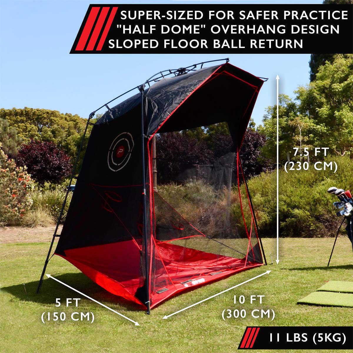 Pure2improve Half Dome Instant Golf Net