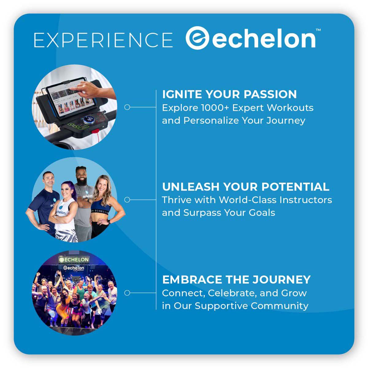 Echelon Stride 5-s Treadmill with 24" HD Touch Screen
