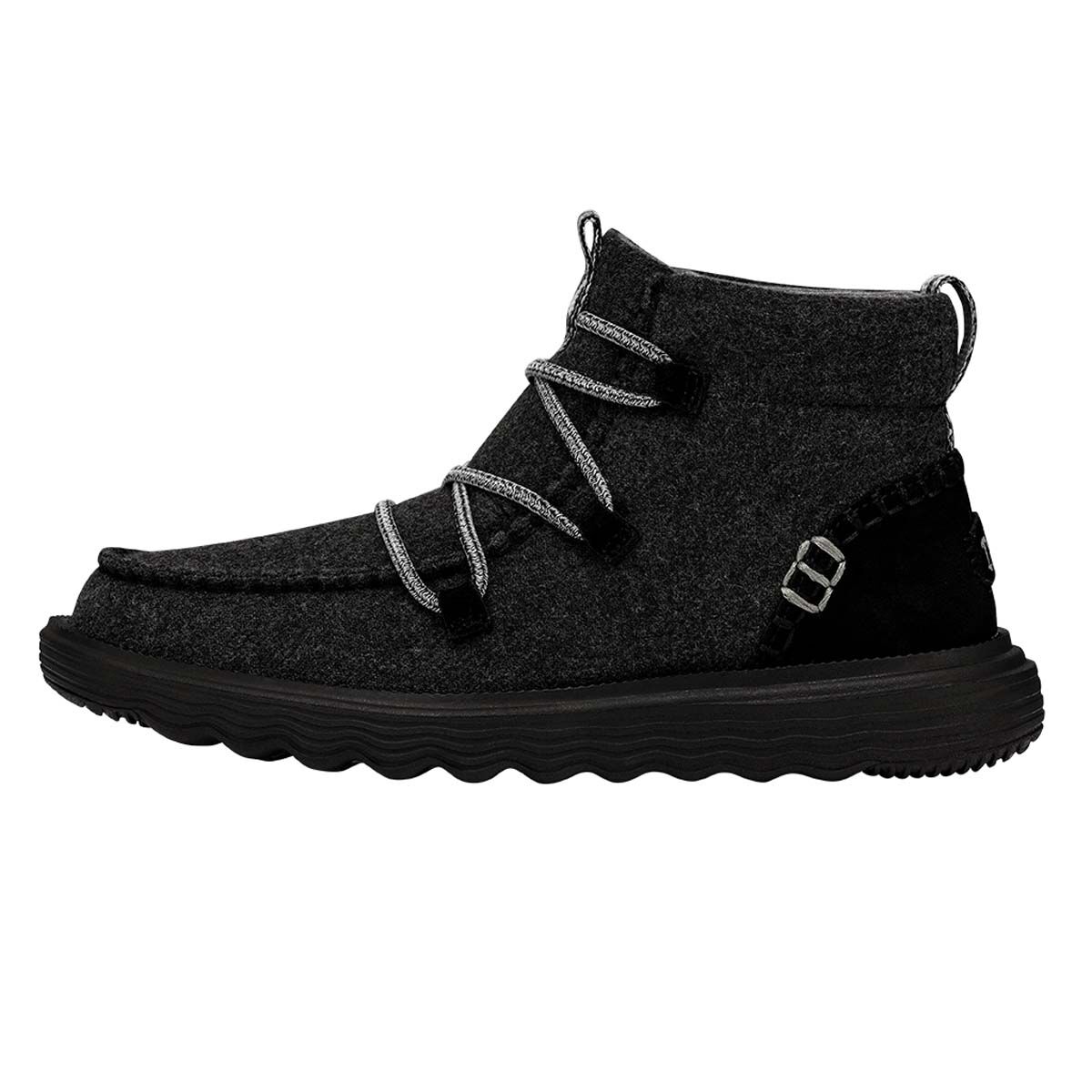 HeyDude Women's Reyes Boot Black/Black Shoes