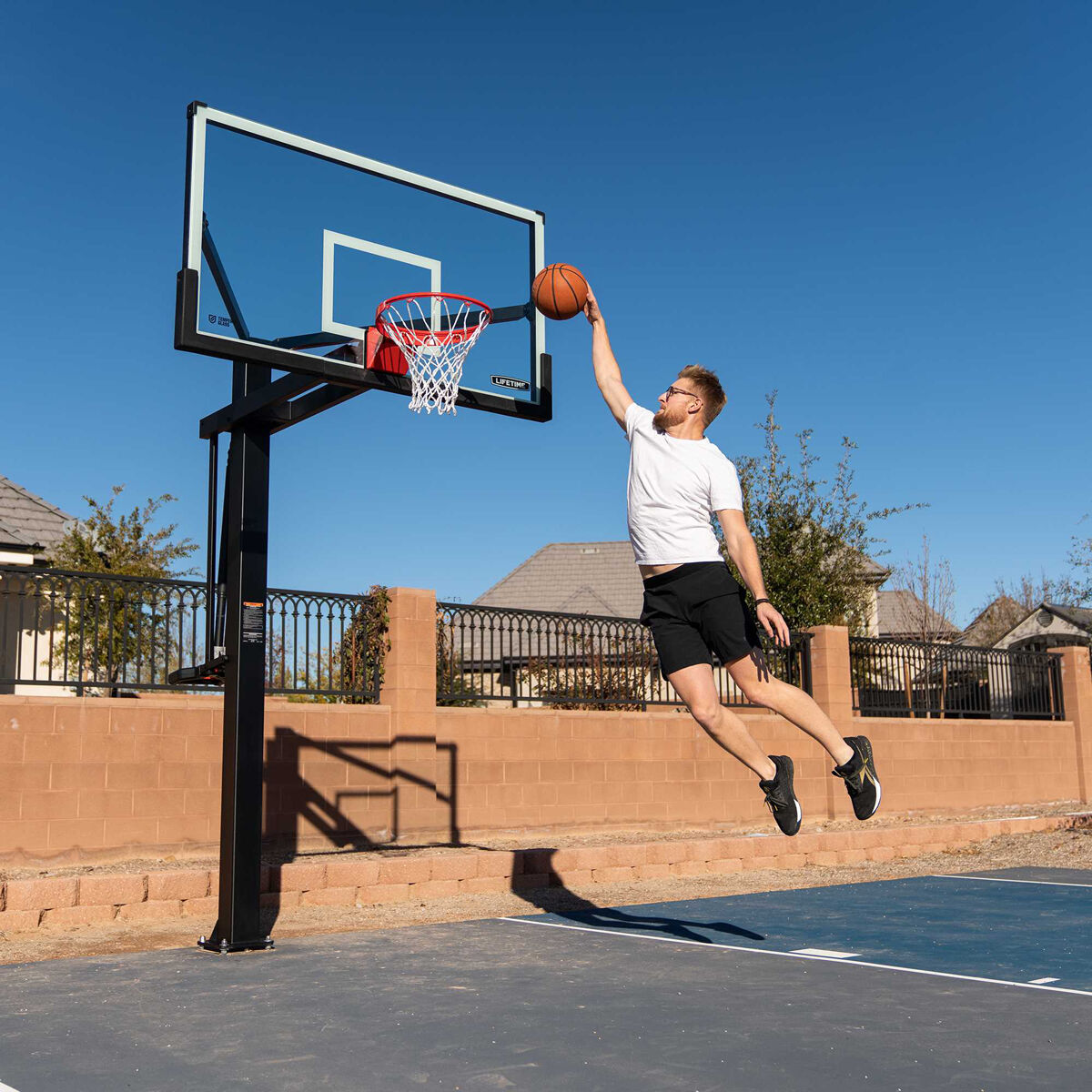 Mammoth 72" 90964 Glass In-Ground Basketball System