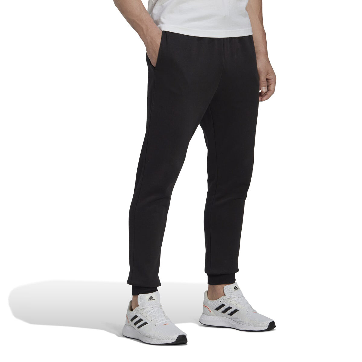 adidas Men's Essentials Fleece Regular Tapered Joggers
