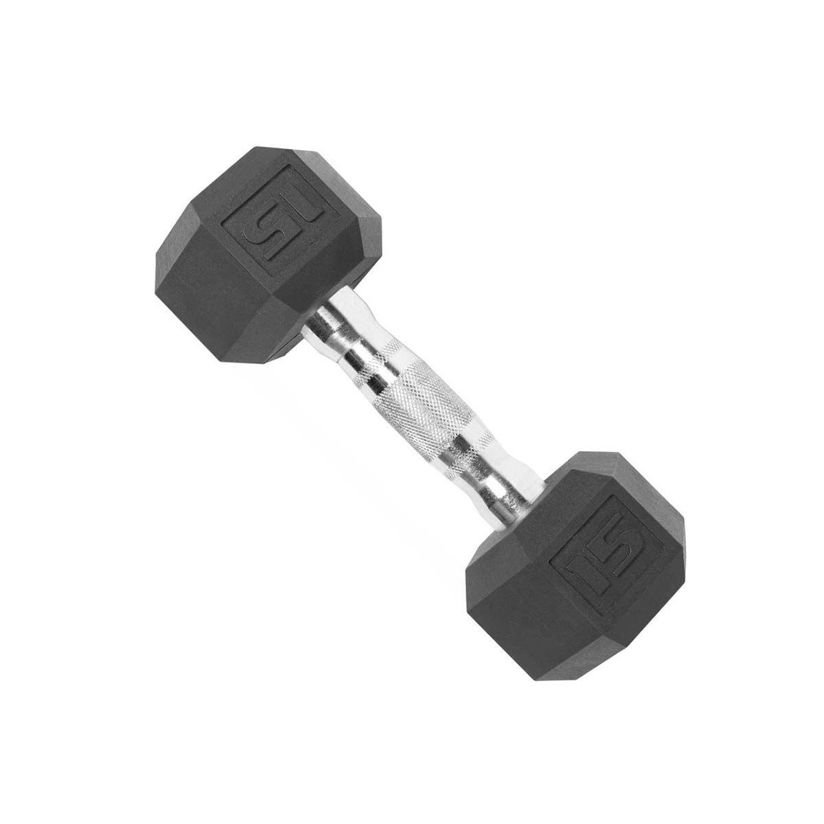Cap 15 lb. Rubber Dumbbell