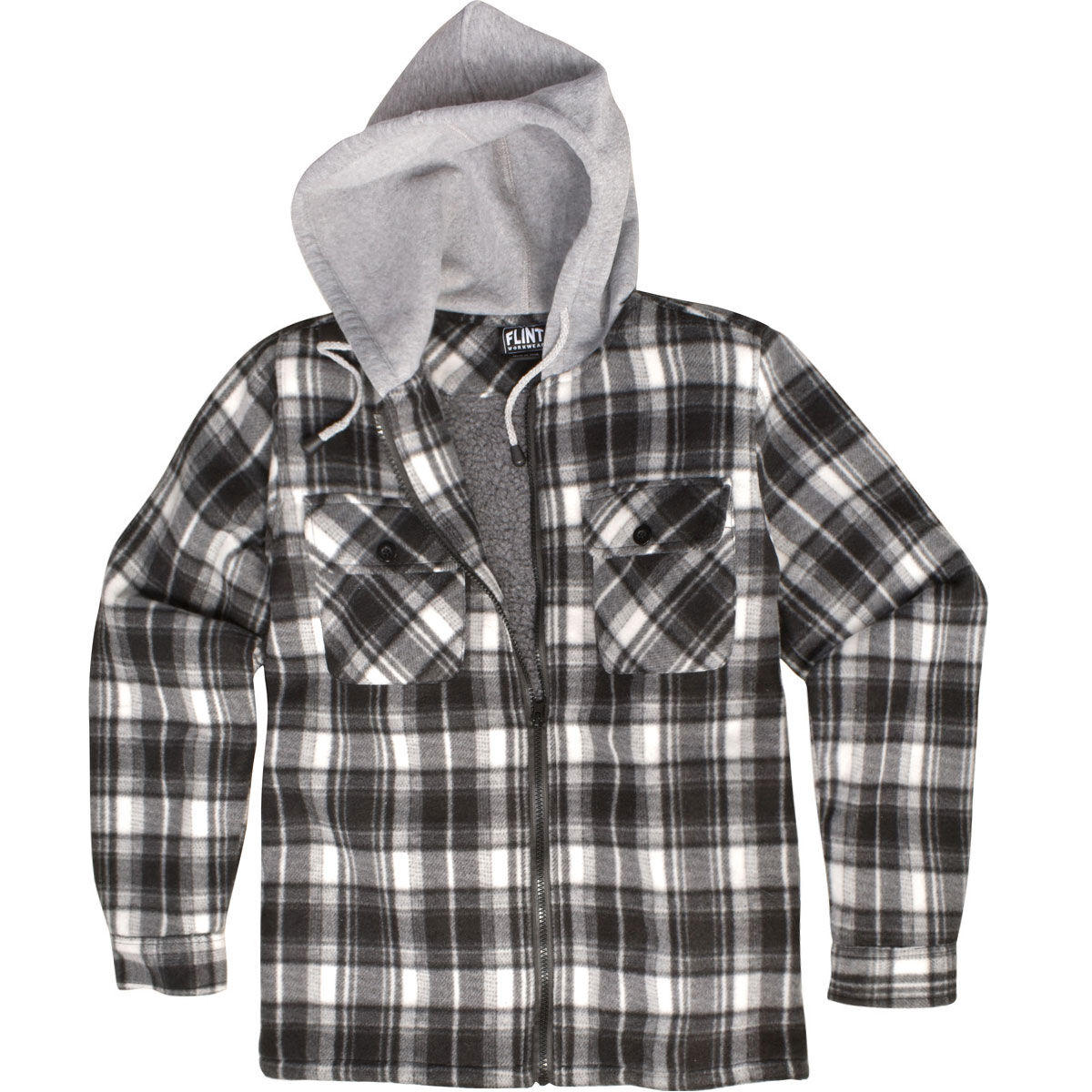 Flint Workwear Boys Sherpa Lined Shirt Jacket