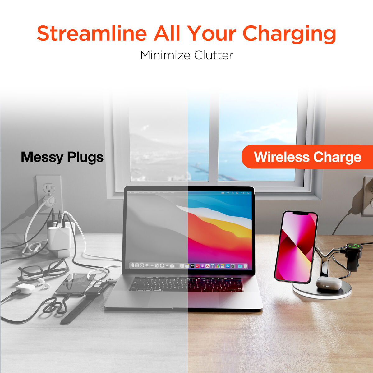 Hypergear MaxCharge 3-in-1 Wireless Charging Stand