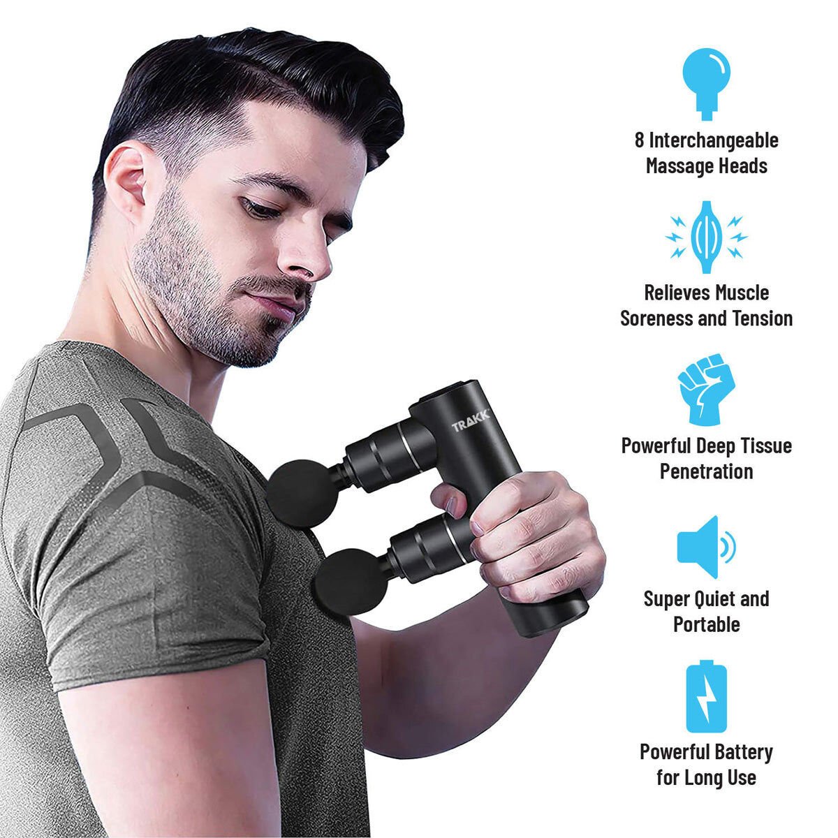 Trakk Double Head Massage Gun