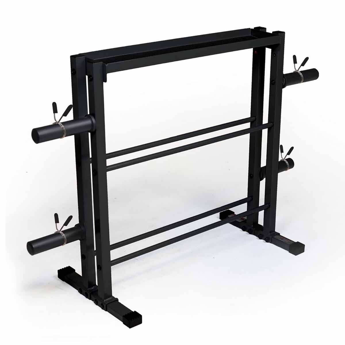 Cap 3-tier Horizontal Free weight rack for kettlebells, dumbbells   Olympic plates