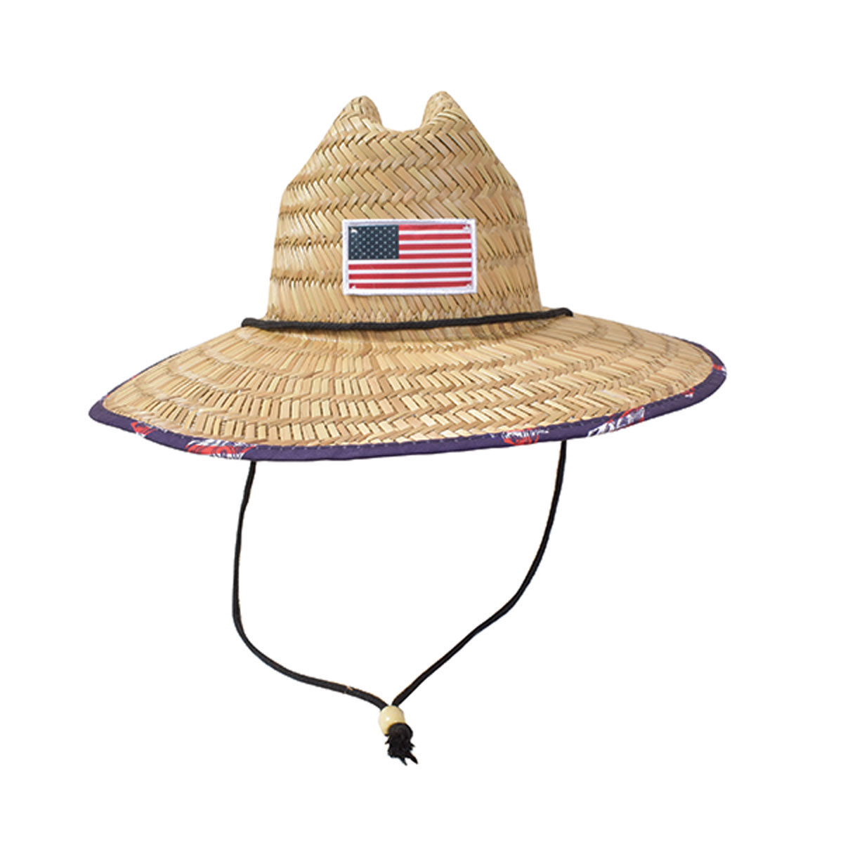 Lucky 7 Men's Wide Brim Straw Hat