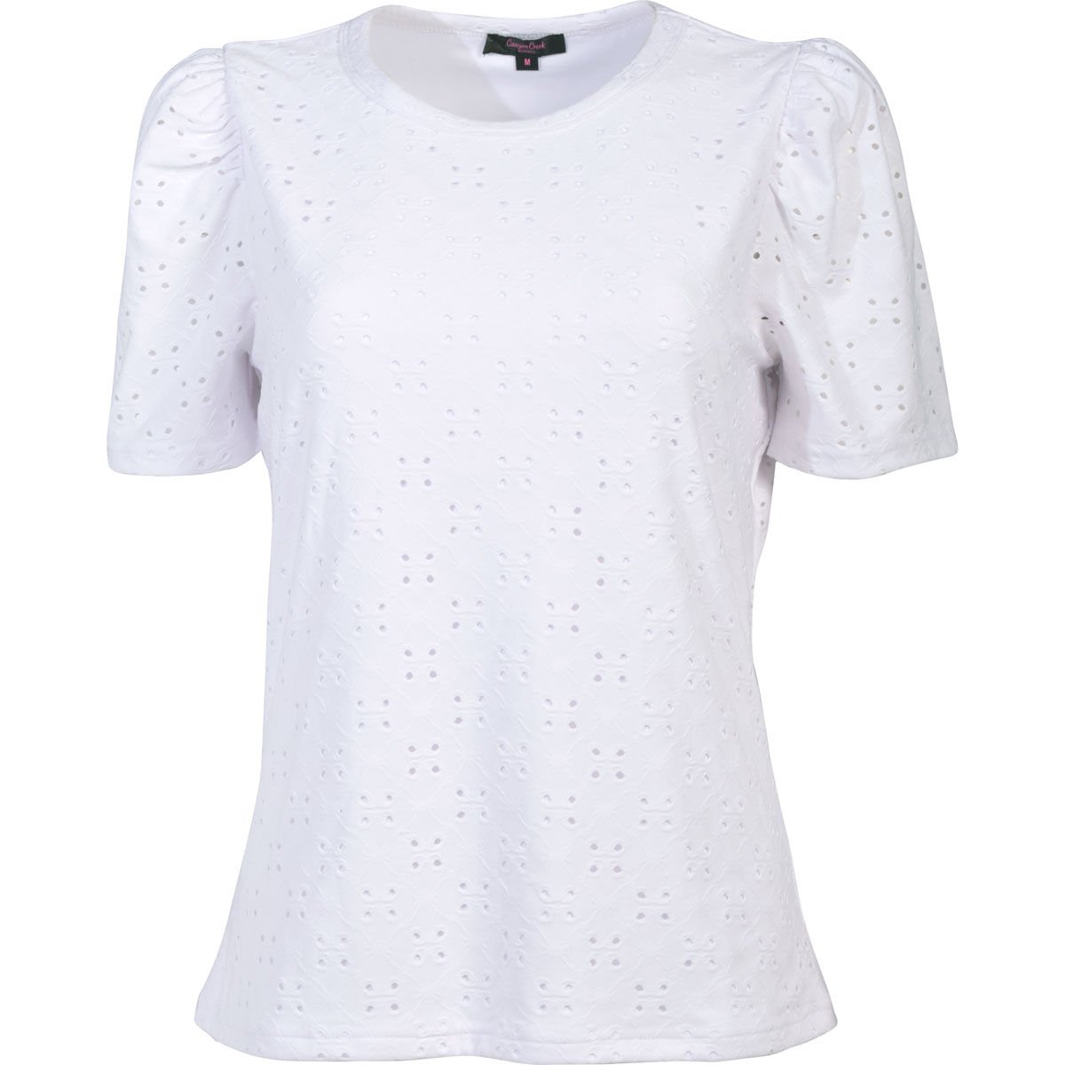 Canyon Creek Women's Eyelet Short-Sleeve Top