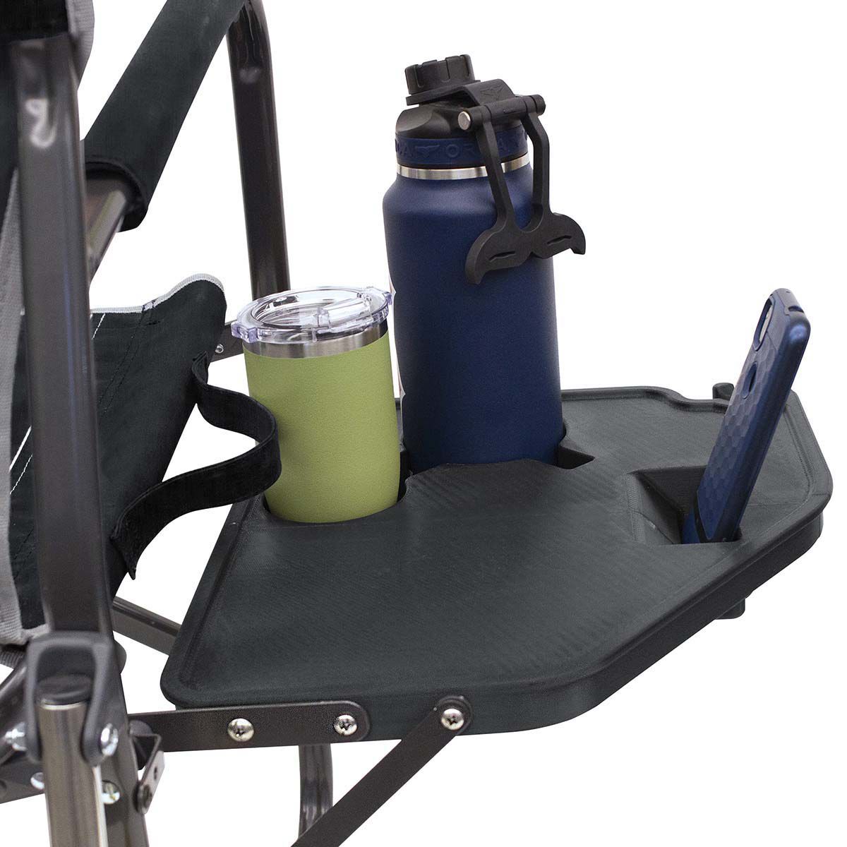 GCI Outdoor Freestyle Rocker XL Folding Chair with Side Table