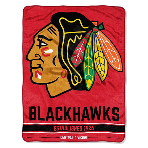 Northwest Co Chicago Blackhawks Micro Raschel Throw Blanket