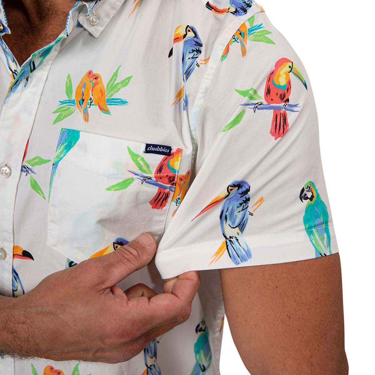 Chubbies Men's  Dude Where's Macaw (Friday Shirt)