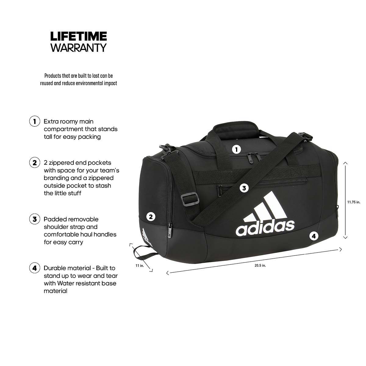adidas Adidas Defender IV Small Duffel