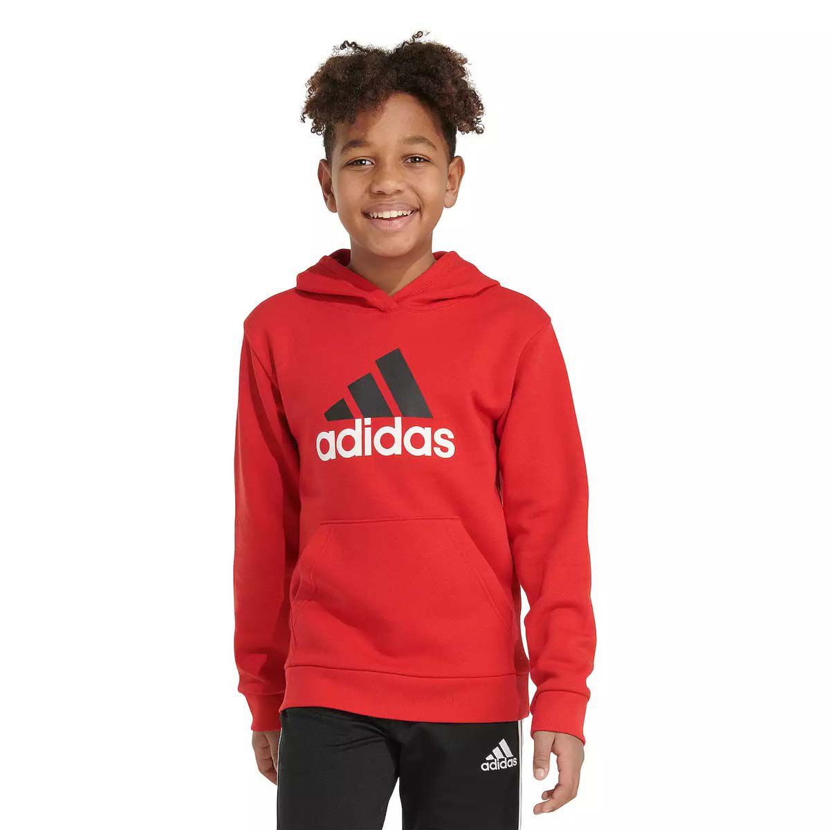 adidas Boy's Big Logo Raglan Hoodie