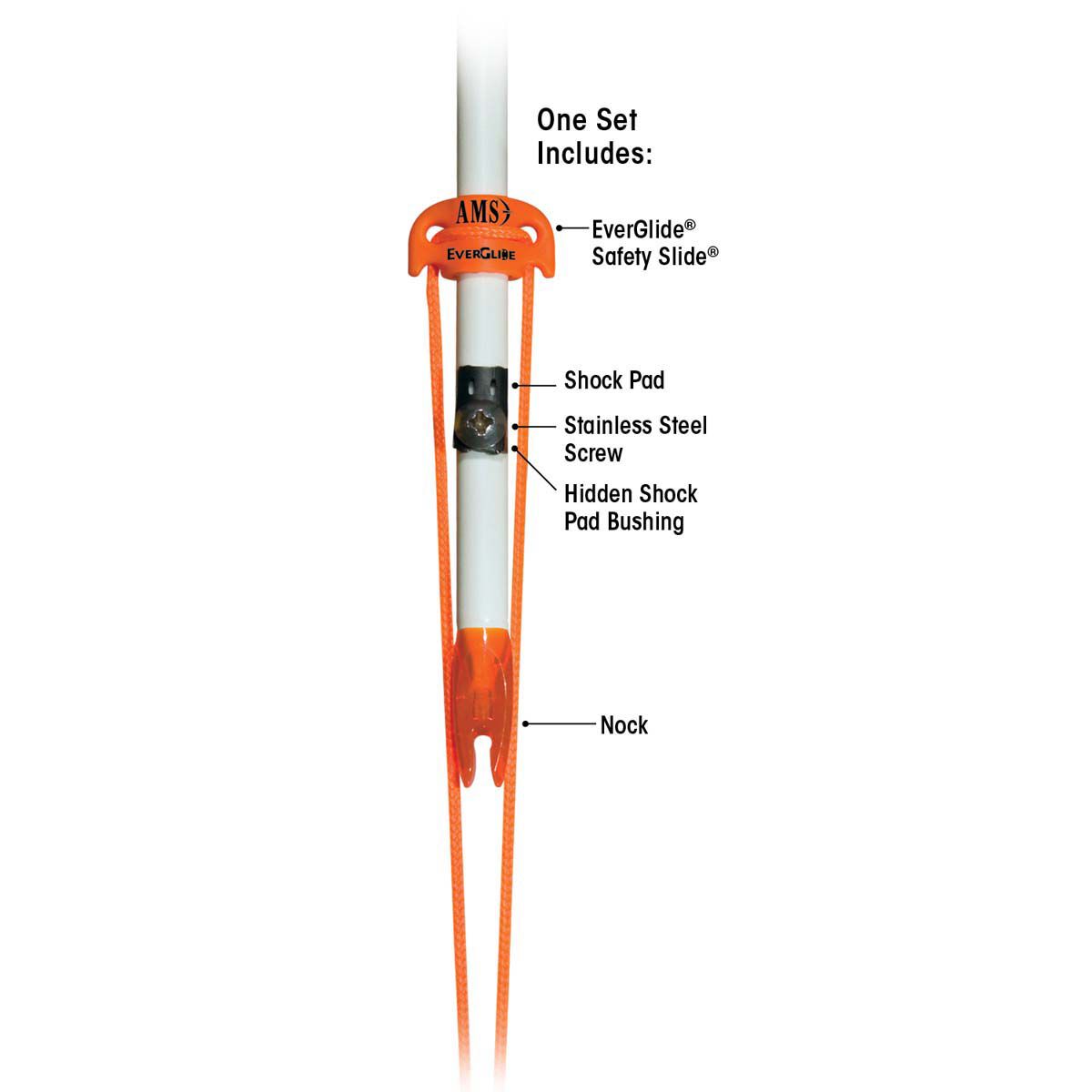 Ams Bowfishing Everglide Safety Slide System - 2 Pack