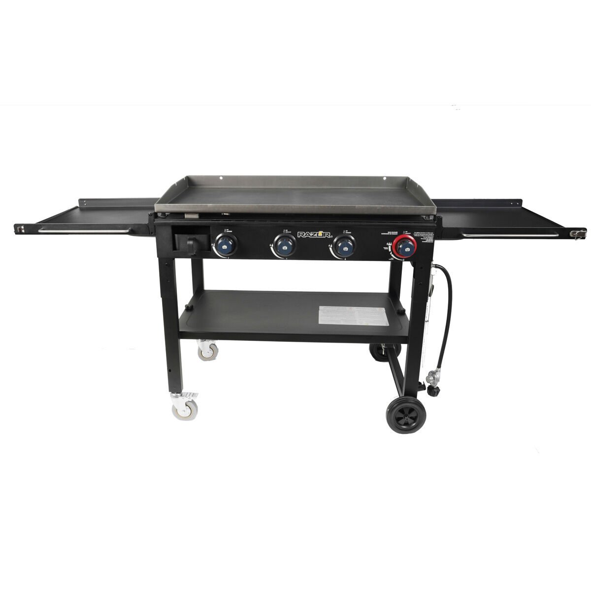 Razor 4-Burner Griddle with folding shelves