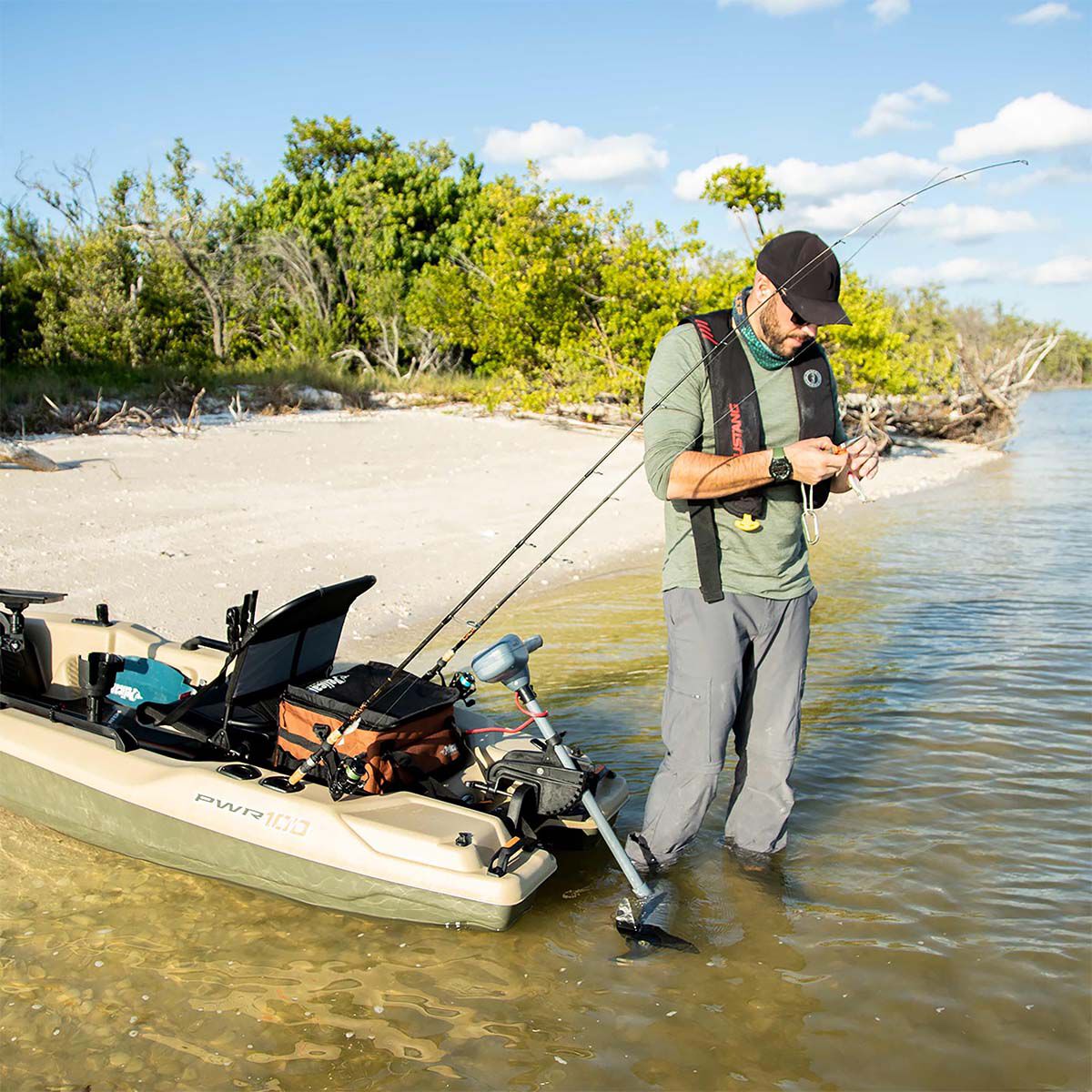Pelican Catch PWR 100 Sit-On-Top Fishing Kayak, 10'