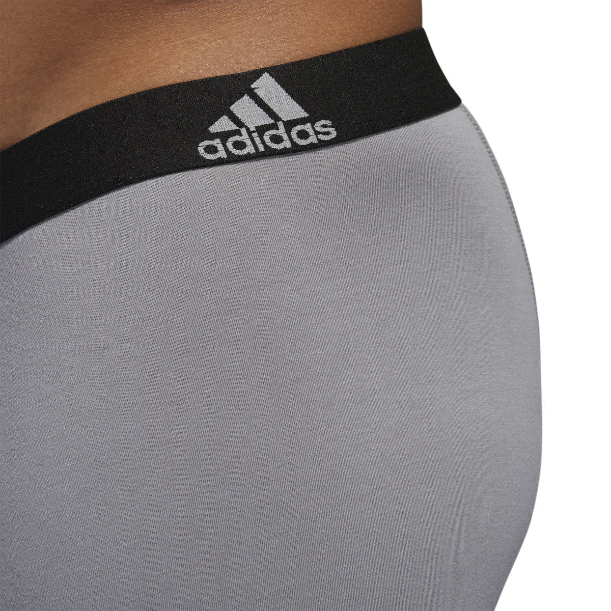 adidas M STR COTTON 3PK LNG BXR BRIEF