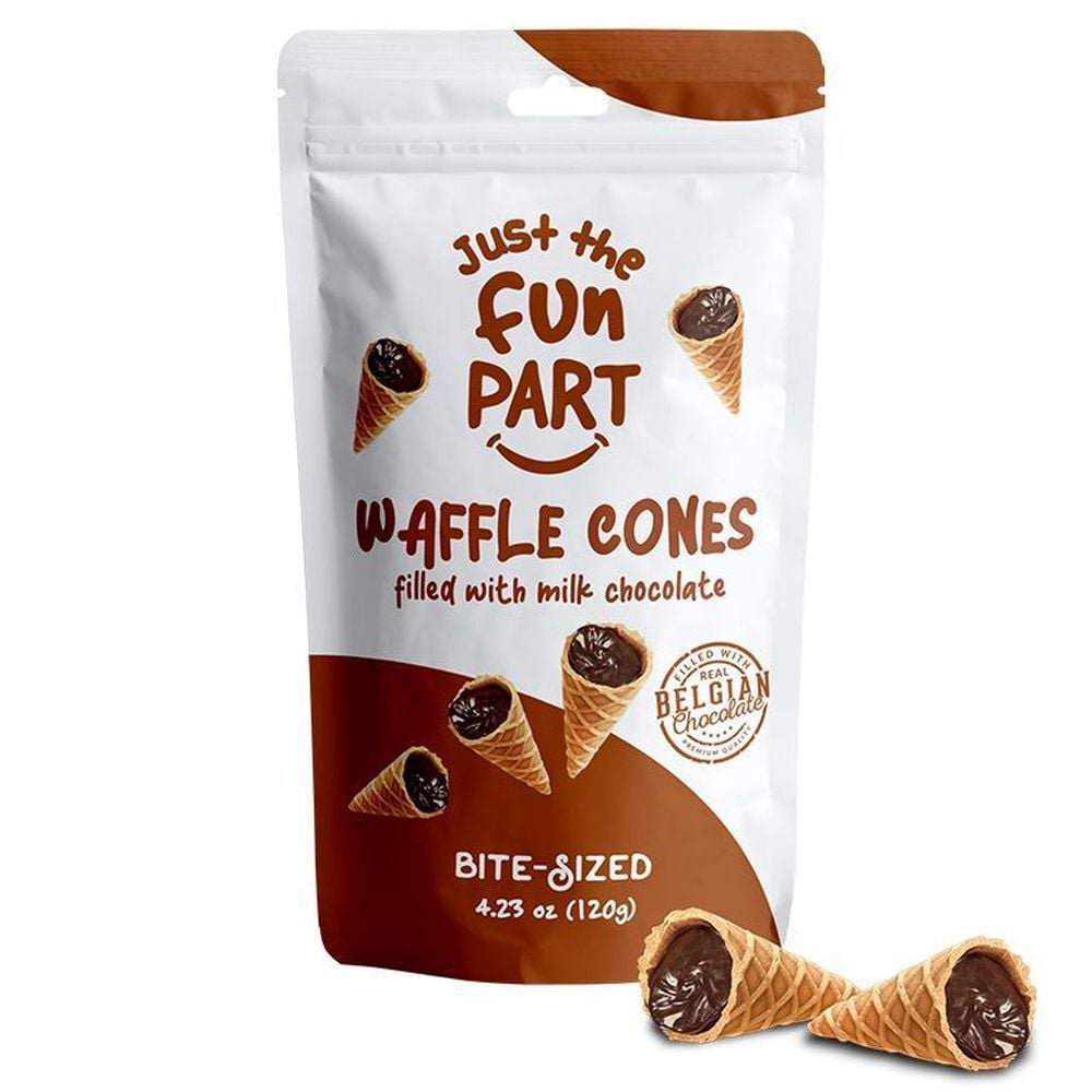 Just The Fun Milk Chocolate Waffle Cone Bites