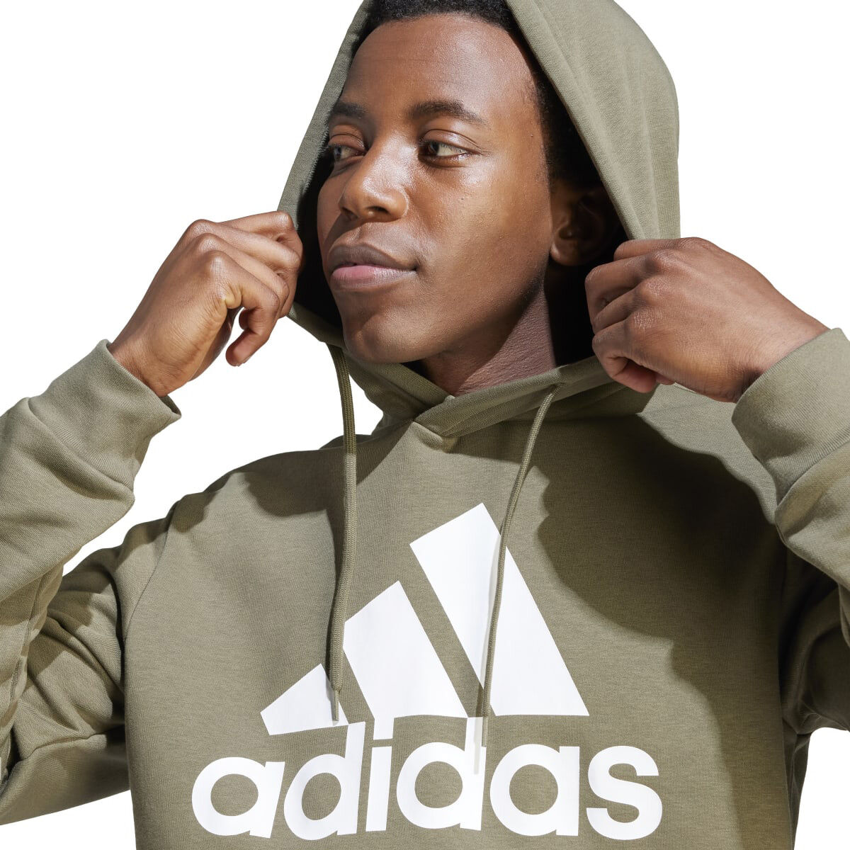 adidas Men's Big Logo Flc Hood