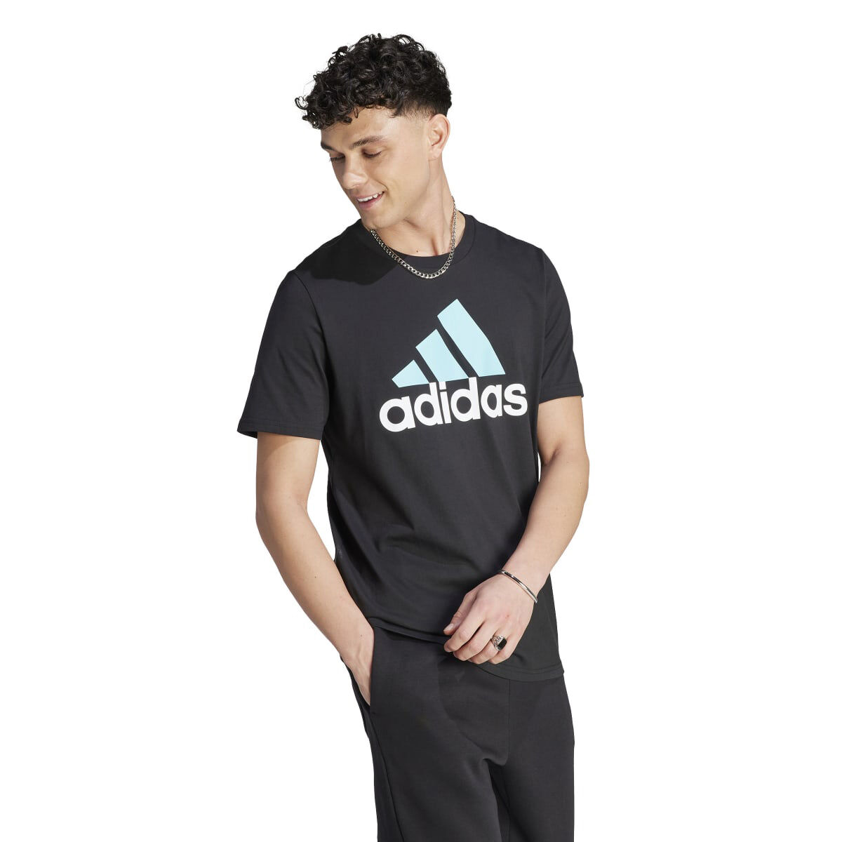 adidas Men's Short Sleeve Big Logo Tee