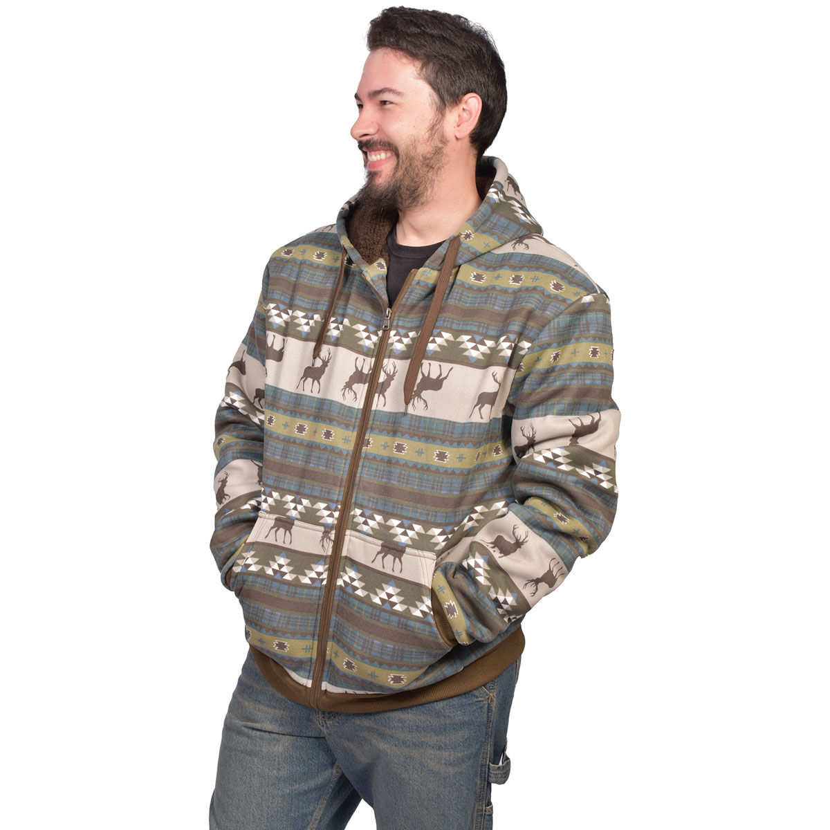 Big Ball Sports Men's Sherpa Lined Jacket